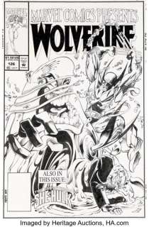 James Fry and Chris Ivy Marvel Comics Presents #126 Wolverine Cover Original Art (Marvel, 1993).