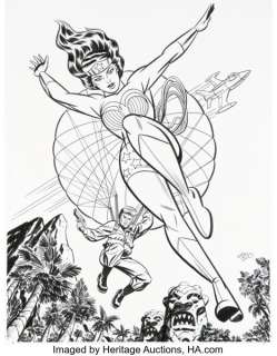 Michael Cho Wonder Woman 80th Anniversary 100-Page Super Spectacular #1 Variant Cover Original Art (DC, 2021).