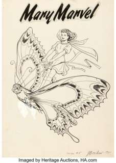 Jack Binder Mary Marvel #5 Cover Original Art (Fawcett, 1946). (Total: 3 Items) | Heritage