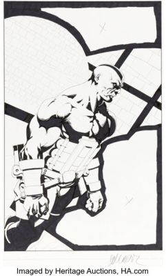 Salvador Larroca Ultimate X-Men #90 Apocalypse / Mr. Sinister Splash Page 6 Original Art (Marvel, 2004).