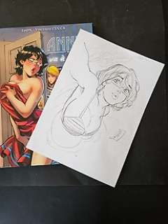Annie va a la fac + Dessin original - Vincenzo Cucca - EO - (2022) | Catawiki