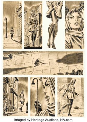 John Romita Sr. Vampire Tales #2 Satana First Appearance Complete 4-Page Story Original Art (Marvel, 1973). (Total: 4 Original Art) | Heritage