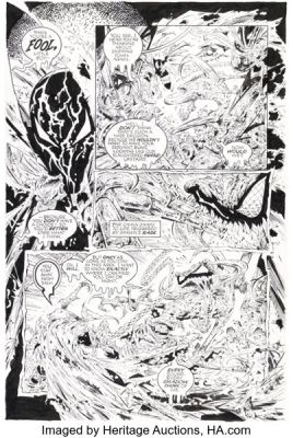 Greg Capullo, Todd McFarlane, and Danny Miki Spawn #33 Violator Story Pages 18 and 20 Original Art (Image, 1995). (Total: 2 Original Art)