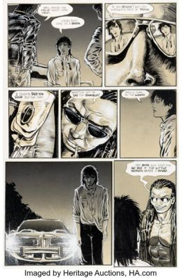 James O‘Barr The Crow #4 Story Page 7 Original Art (Caliber Press, 1989).