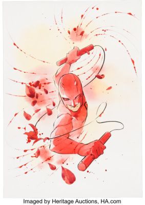 Peach Momoko Daredevil #1 (688) Variant Cover Original Art (Marvel, 2026). | Heritage