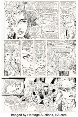 Jim Lee and Art Thibert The Uncanny X-Men #270 "X-Tinction Agenda, Part 1" Story Page 12 Original Art (Marvel, 1990).