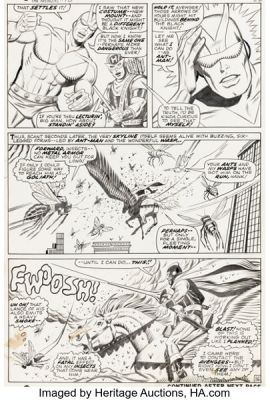 George Tuska The Avengers #48 Black Knight Story Page 16 Original Art (Marvel, 1968).