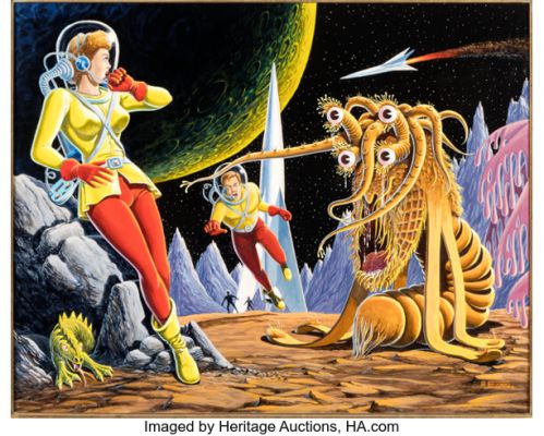 Al Feldstein "1st Annual Weird Science-Fantasy - Revisited" Painting Original Art (1999). | Heritage