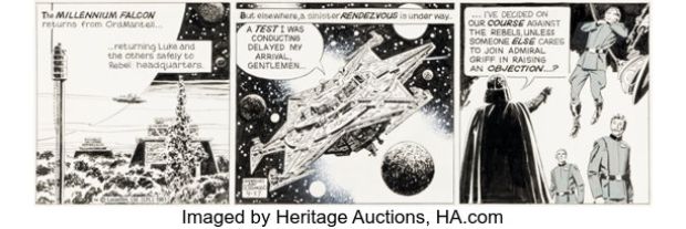 Al Williamson Star Wars Daily Comic Strip Original Art dated 4-27-81 (LA Times Syndicate, 1981). | Heritage