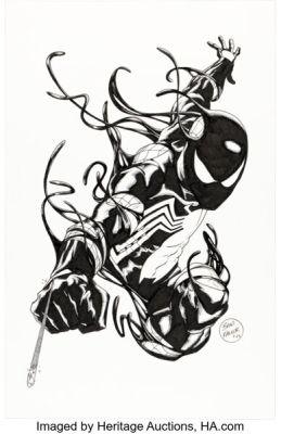 Brad Walker - Symbiote Spider-Man Illustration Original Art (2023).