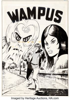 Luciano Bernasconi Wampus #1 Cover Original Art (Lug, 1969)