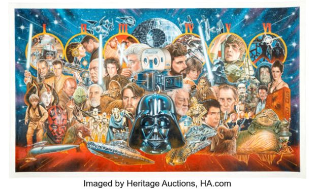 Oscar Calibos - Star Wars Universe Tribute Painting Original Art (2025). | Heritage