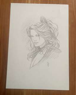 Evenhuis, Chris | Evenhuis, Chris - Originele tekening + 2x portfolio - Les Yeux brillants - (2013/2014) | Catawiki