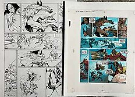 Reculé, Henri - 2 Original page - Les Immortels T5 - Le Jour de la colère - 2005 | Catawiki