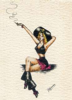 Bianca Matrisciano | Bianca Matrisciano "L’incantevole corsara" - PIN-UP - disegno - (1950) | Catawiki