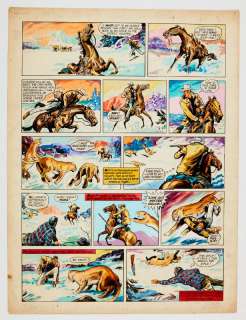 Gun Law original colour artwork (1961) by Paddy Nevin for T.V. Express… | Comic Book Auctions ltd