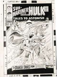 Gene Colan and Bill Everett - Tales to Astonish #88 Sub-Mariner Cover Original Art (Marvel, 1967). When Gene -