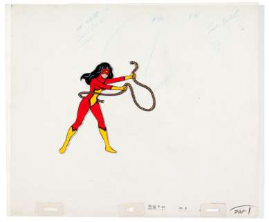 "SPIDER-WOMAN" ORIGINAL ANIMATION ART LOT. | Hake’s
