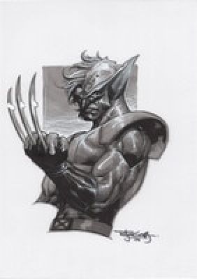 Stephen Segovia Hand-Drawn Illustration "Wolverine" | Mandarake (Big Web)