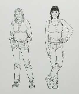 Leo - 1 Dessin original + mise en couleur original - Les Mondes d’Aldebaran - 4ème de couverture | Catawiki