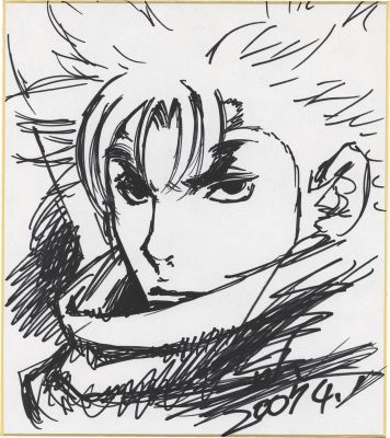 Shinichi Sakamoto Hand-Drawn Shikishi "Niragi Oni maru" | Mandarake (Big Web)