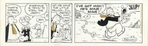 Sagendorf | Popeye, strip Ã  l’encre de Chine et trames… | Millon