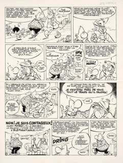 Greg - 1 Original page - Achille Talon T38 - Achille Talon contre docteur Chacal et Mister Bide - 1987 | Catawiki
