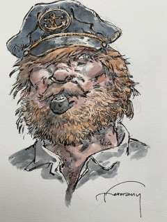 Hermann - 1 Original colour drawing - Bernard Prince - Barney Jordan | Catawiki