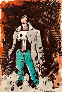 Caracuzzo, Giancarlo - 1 Watercolour - The Punisher - 2023 | Catawiki