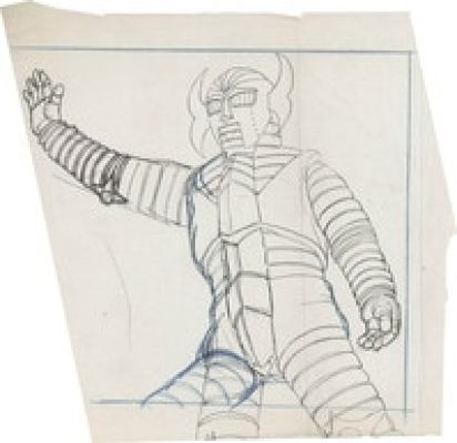 Ushio Souji hand written illustration "Electric Zaborger" | Mandarake (Big Web)