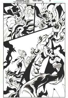 Christopher Jones | Batman Strikes #33 P 5 Splash (Batman Being Quartered!) | Romitaman