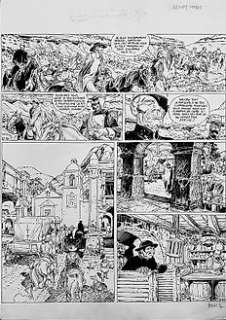 Boucq, François - 1 Original page - Bouncer T10 - L‘Or maudit - 2017