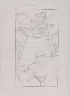 Villa, Claudio - 1 Original preliminary drawing - Tarocchi Marvel - "La Torre" - 1995 | Catawiki