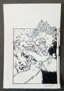 Mourier, Jean-Louis - 1 Case préparatoire - Trolls de Troy T4 - Le Feu occulte - 1999 | Catawiki