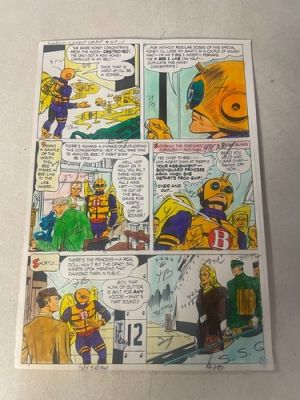 DOUBLE DARE #2 BEE MAN comic art color guide AYERS 1967 MOON HONEY Princess | eBay US (Buy It Now)
