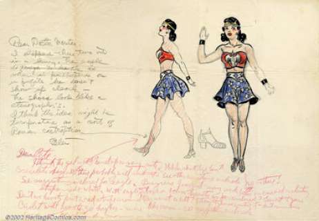 H. G. Peter - Original Illustration of Wonder Woman (ca. 1941). This is, quite frankly, an incredible piece of -