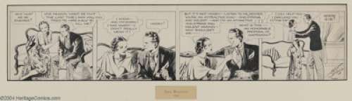 Alex Raymond - Secret Agent X-9 Daily Comic Strip Original Art, dated 7-29-34 (King Features Syndicate, 1934). This - | Heritage