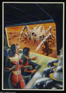 Edward Emshwiller - Space Stories #3 Alternative Unpublished Cover Original Art (1953). Best known in his later -