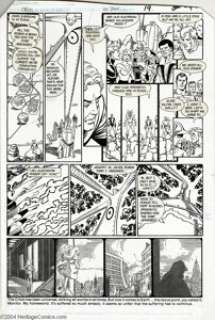 George Perez and Jerry Ordway - Crisis on Infinite Earths #10, page 15 Original Art (DC, 1986). Rip Hunter, the -