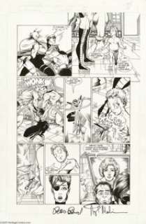 Angel Medina, Bob Dvorak, Tom Baxa and Jeff Albrecht - Dreadstar page Original Art, Group of 15 (First, 1989-90). -