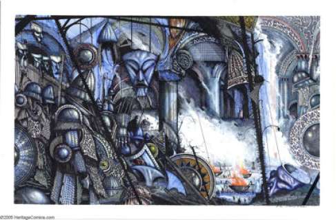 Ian Miller - A Tolkien Bestiary, pages 100 and 101 Original Art (Mitchell Beazley, 1979). Since its publication, -