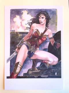 Milo Manara - 1 Print - Gal Gadot - Wonder Woman - Timbro a Secco - 2018 | Catawiki