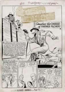 Pierce Rice and Arturo Cazeneuve (attributed) - Green Hornet #10 Complete 8-page Story "The Green Hornet -