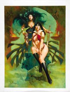 Manuel Sanjulian - Vampirella Illustration Original Art (Undated). This portrait of Drakulon’s favorite daughter, - | Heritage