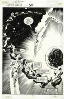 John Buscema and Vince Mielcarek - Silver Surfer: Judgment Day, page 12 Original Art (Marvel, 1988). Galactus‘ -