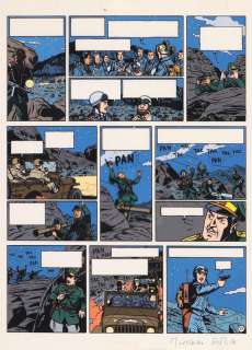 Ted Benoit | Blake et Mortimer, bleu de coloriage Ã  la… | Millon