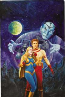 Gray Morrow - Perry Rhodan #93 Paperback Cover Original Art (Ace, 1976).  Witness if you will this intriguing -