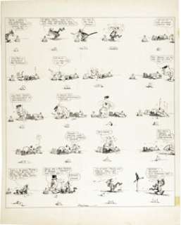 George Herriman - Krazy Kat Sunday Comic Strip Original Art, dated 3-27-21 (King Features Syndicate, 1921). - | Heritage