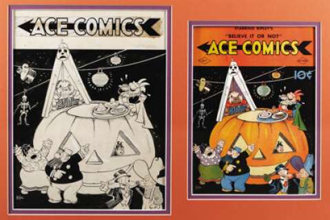 Joe Musial - Ace Comics #7 Cover Original Art (David McKay Publications, 1937). Calling all Platinum and -