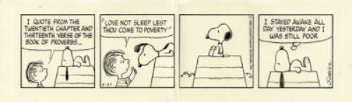 Charles Schulz - Peanuts Daily Comic Strip Original Art, dated 5-27-83 (United Feature Syndicate, 1983).   - | Heritage